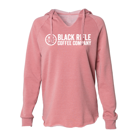 LADIES BEACH HOODIE - DUSTY ROSE