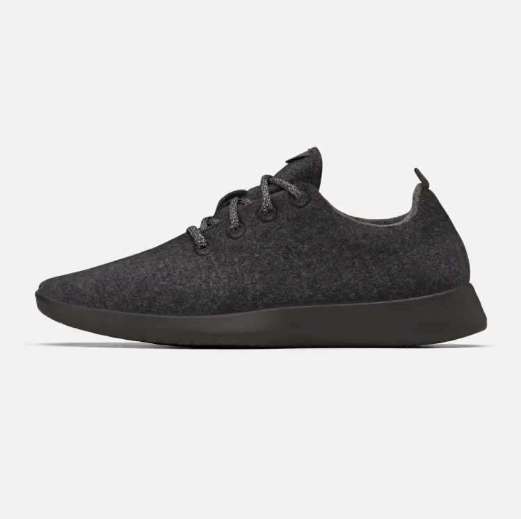 Men's Wool Runners - Natural Black