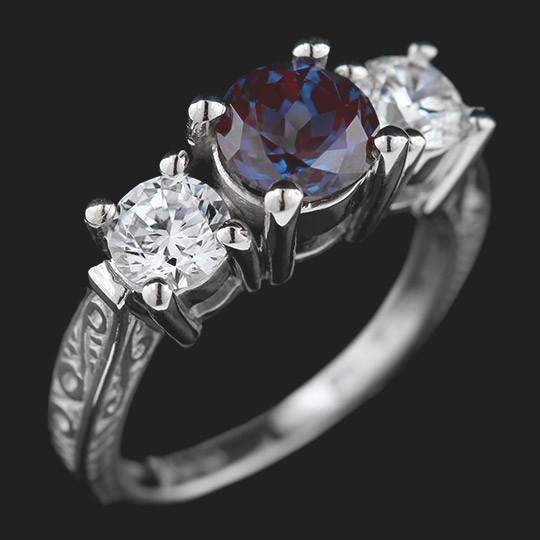 Sharron Three Stone Ring